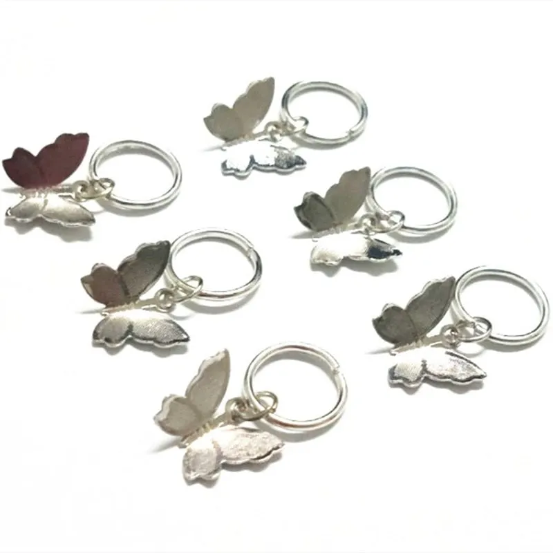 Hair Braid Coin Leaves Retro Colorful Beads Pendant Charms Rings Clip Headband for Pierced Hip-hop Braiders Leaves Accessories