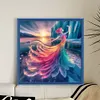 Ice Dress Girl-14CT Stamped Cross Stitch 40*40cm