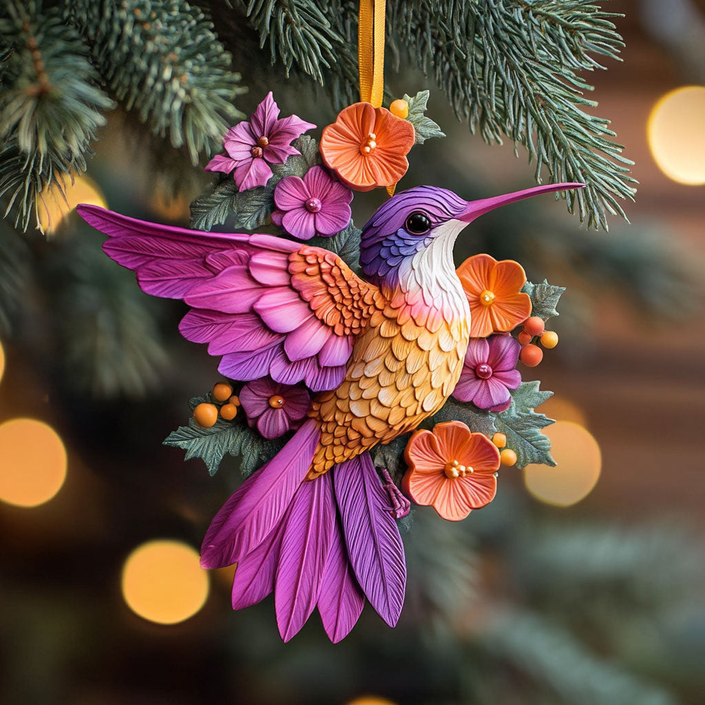 Wild Hummingbird WN1610108CL Personalized Christmas Ornament