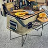 Aluminum Alloy Box Stand Portable Organizer Box Folding Stand for Travel Cooking