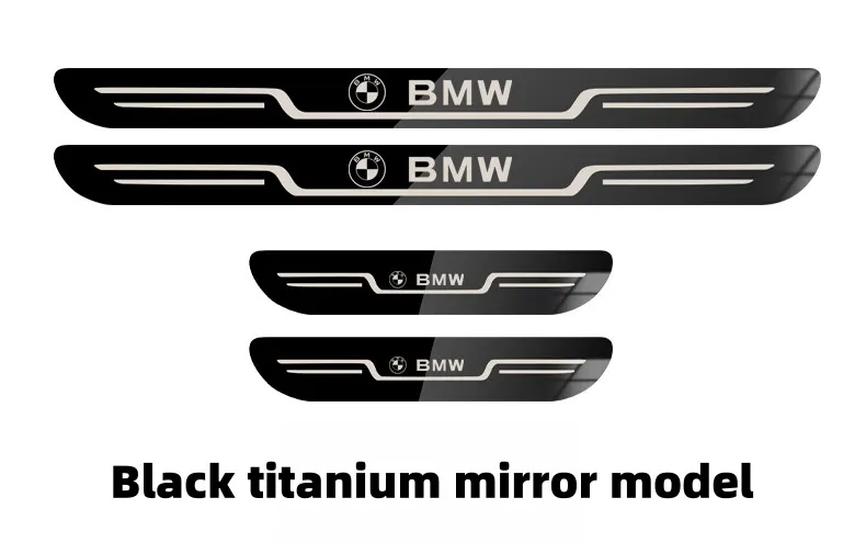 Car universal style stainless steel welcome door sill strip