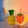 3/6pcs Drinking Cup 500ml Pineapple/Strawberry Shape Creative Beach Party Favors