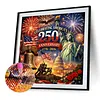 Diamond Painting -DIY Round Drill 250th Anniversary of USA(40x40cm)