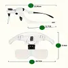 LED Head Magnifier 5 Interchangeable Lenses 1.0X to 3.5X Magnifying Glasses