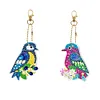 2PCS/SET 5D DIY Diamond Painting Double-side Special Drills Keychain Slap Luminous Kits