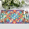 (42.5*29.5cm)1pcs Diamond Art Painting Mandala Placemats Heat Resistant Non-Slip Place Mat Kit