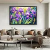(Big Size)Iris - 11CT Stamped Cross Stitch 60*40cm/23.62*15.75in