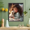 >SALE<5D DIY Full Round Drill Diamond Painting Sweet Girl Home Decor Craft 40x50cm