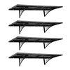 [US Local Warehouse] 4-Pack Heavy Duty Garage Wall Shelving 48.03x18.11x8.66in Garage Storage Rack Floating Shelves 1000 lbs Load Capacity for Power Tools Garden Supplies