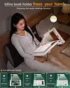 Children's Lap Table With Light, Adjustable Angle Bookshelf For Reading On The Table, Laptop Stand, Also Suitable For Tablets And Mobile Phones