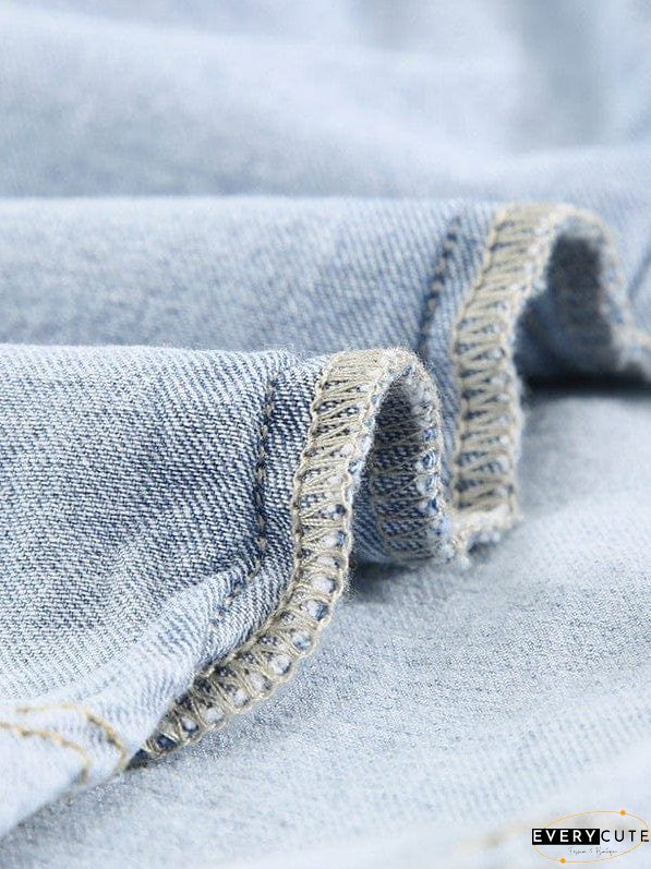 Drop Shoulder Denim Dress