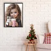 >SALE<5D DIY Full Round Drill Diamond Painting Sweet Girl Kit Home Decoration 30x40cm