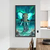 （Big Size）Butterfly Elephant-Full Square Diamond Painting 40*70cm