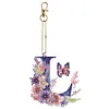 1Pc DIY Diamond Painting Lettter Keychain