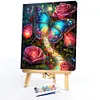 Rose Butterfly-Paint by Numbers Acrylic Painting 50*65CM