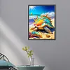 >SALE<5D DIY Full Round Drill Diamond Painting Kit Beach Turtle Decoration (sz4244)
