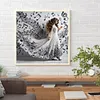 Belle jupe fille-ronde drill diamond painting-40*40cm