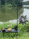Portable Triangle Pot Holder Folding Campfire Tripod for Outdoor Folding Camping