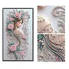 Diamond Painting-DIY Crystal Rhinestone Floral Adorned Lady(40x70cm)