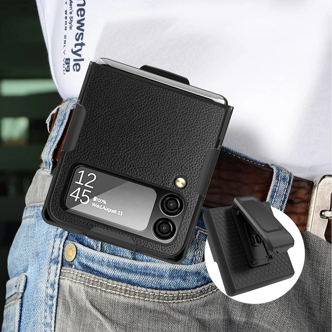 Applicable To Samsung Z-flip3/Zflip4 Back Clip Mobile Phone Case