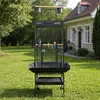 [US Local Warehouse] 60 Inch Large Bird Cage with Play Top and Rolling Stand Metal Parakeet Cage