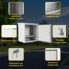[US Local Warehouse] Electrical Junction Box IP55 Waterproof Metal Electrical Enclosure 24x24x28in with Fan-Vent Design Enclosure Steel Box for Electronics Services and Battery Accessories