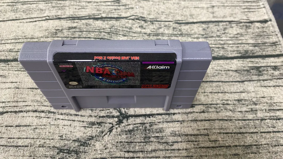 NBA Jam TE: Double Z Mod For Super Nintendo SNES - 16 Bit Game Cartridge