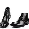 Classic men leather ankle boots