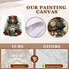 (US Local)Paint By Numbers Kit On Canvas DIY Oil Art Santa Claus Picture Home Decor40x40cm