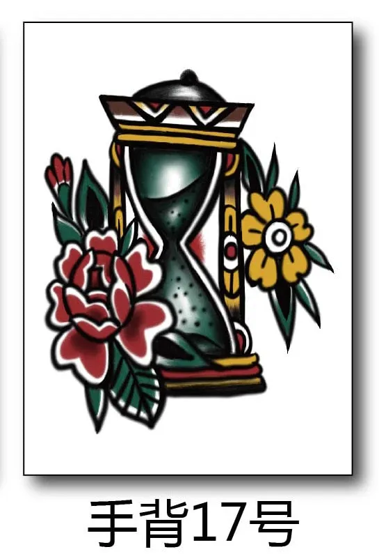 Waterproof Temporary Tattoo Sticker Satan Lucifer Circle Steering Fake Tatto Flash Tatoo Hand back Art Tattoos for Boy Women Men