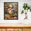 Peter Rabbit Duck-11CT Stamped Cross Stitch 40*50cm