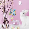 (US Local)PET Double Sided Special Shaped Easter Alphabet DIY Diamond Painting Keychain