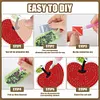 12 Pairs Stationery DIY Diamond Art Earring Double Side Diamond Painting Earring