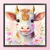 >SALE<Full Embroidery Eco-cotton Thread 11CT Printed Zodiac Oxt Cross Stitch 40x40cm