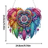 DIY Double Sided Special Shaped Love Dream Catcher Hanging Diamond Art Kit 