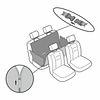Dog Seat Cover for Back Seat, 100% Waterproof Dog Car Seat Covers with Mesh Window, Scratch Prevent Antinslip Dog Car Hammock, Car Seat Covers for Dogs, Dog Backseat Cover