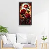 Window Flower Style-Full Embroidery 3 Strands 11CT Stamped Cross Stitch-40*70CM-Large Size