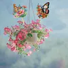 6Pcs Flower Butterfly DIY Diamond Painting Kits Garden Stakes Diamond Art Kits