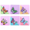 6pcs DIY Rhinestones Mosaic Diamond Painting Corner Bookmark Kit