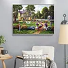 Diamond Painting-DIY Full Round Drill House Garden(50*40cm)