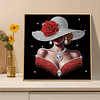 Elegant Lady -Special Shaped Diamond Painting Kit