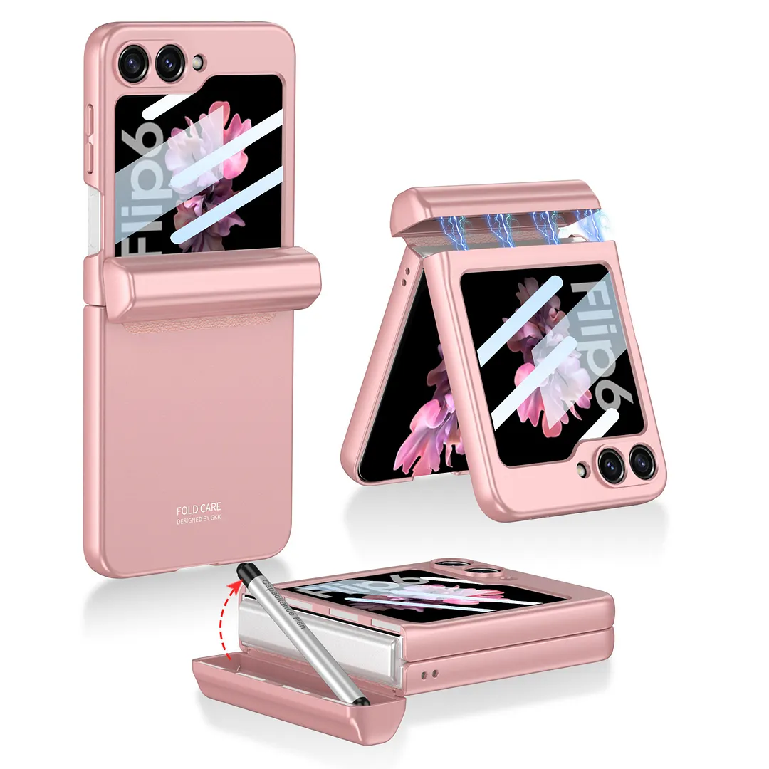 Samsung ZFlip5 /ZFlip6 Magnetic Hinge Hidden Pencil Case Phone Case