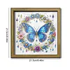Diamond Painting Wooden Double-Sided Butterfly Ornaments Kit with Photo Frame Desktop