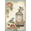 Bird Peony Cage-Paint by Numbers Acrylic Painting 40*60CM(Poster style）