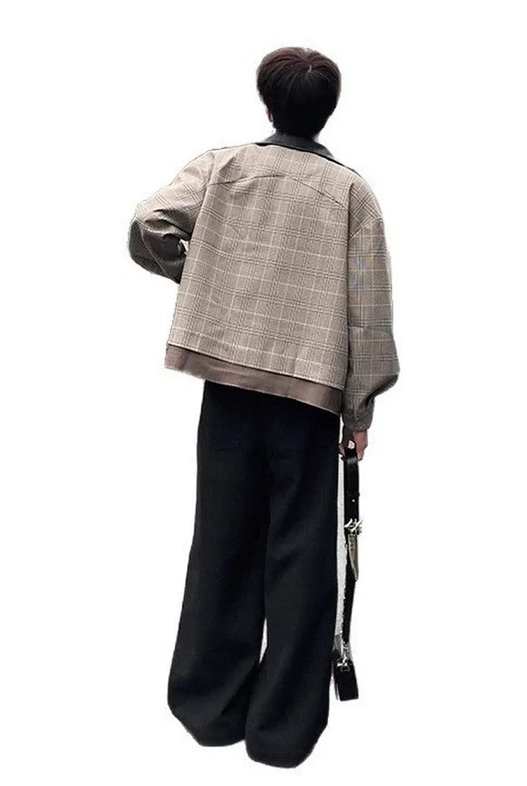Minimalist Zip Up Bomber Jacket for Men
