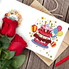 12pcs DIY Diamond Painting Greeting Cards Birthday Thanks Embroidery Postcard