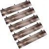 [US Local Warehouse] 5 Tier Floating Shelves 72.05x11.81x7.87in Wall Mounted Hanging Shelf with Metal Bracket for Living Room Kitchen Bathroom Home Storage