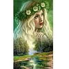 (US Local)Beauty 5D DIY Full Drill Round Big Size Diamond Painting Kit for Home Wall Decor 40x70cm 