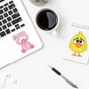 24PCS Animal Diamond Mosaic Sticker Art Crafts DIY Gem Sticker for Kids Beginner