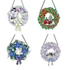 DIY Christmas Wreath Art Acylic Crystal Rhinestone Hanging Craft Kits
